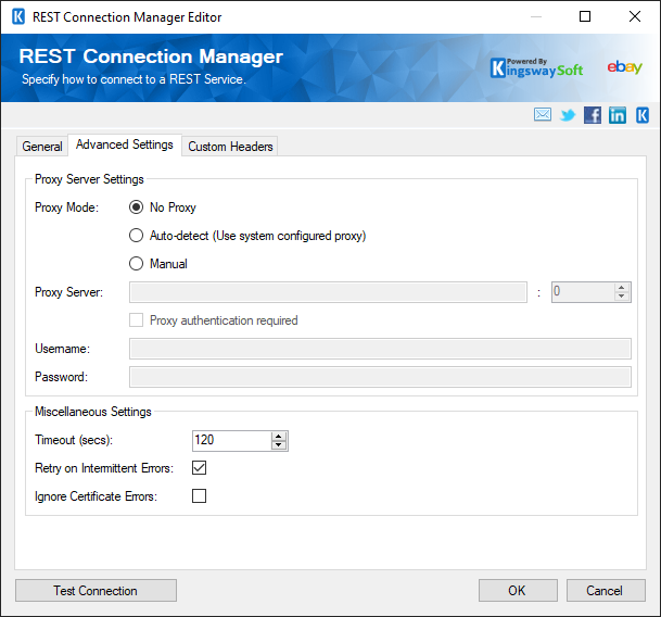 REST Connection Manager - Advanced